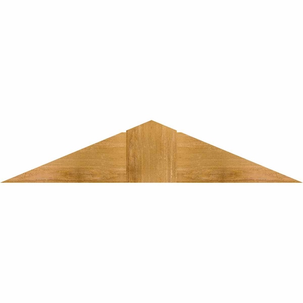 Ekena Millwork Portland Rough Sawn Timber Gable Bracket, Western Red Cedar, 36"W x 7"H x 6"D x 6"F, 5/12 Pitch GBW036X07X0606POR00RWR - main